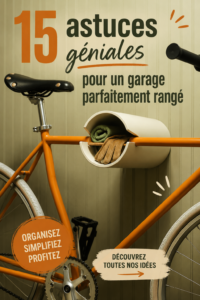 Garage bien rangé avec des étagères et boîtes de rangement