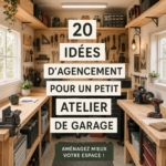 Aménagement d'un petit garage en atelier coloré et fonctionnel
