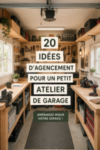 Aménagement d'un petit garage en atelier coloré et fonctionnel