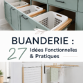 Aménagement pratique d'une buanderie fonctionnelle