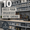 Garage organisé avec des étagères et du rangement stylé