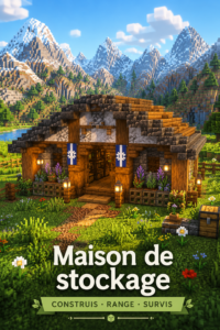 Espace de rangement bien organisé avec des fournitures de survie