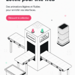 Exemple d'animation Lottie sur un site web moderne