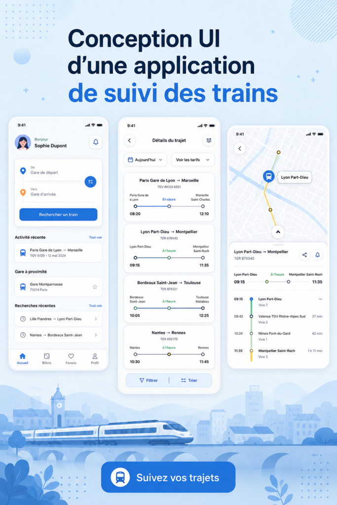 Conception d'une application de suivi des trains avec une interface conviviale