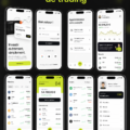 Capture d'écran d'une application de trading mobile avec interface conviviale