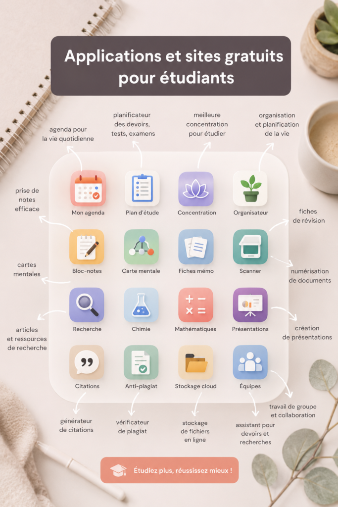 Une étudiante utilisant une application gratuite sur son ordinateur portable.