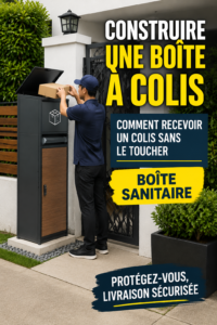 Boîte à colis extérieure en bois, pratique et esthétique