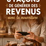 Femme cuisinant dans sa cuisine pour créer des plats à vendre.