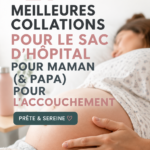 Une sélection de collations saines et gourmandes pour le sac de maternité.