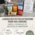 Station d'en-cas pour livreurs avec biscuits et fruits sains