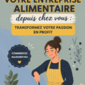 Femme préparant des plats dans sa cuisine pour son entreprise alimentaire à domicile.