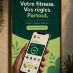 Capture d'écran de l'application FitNook montrant un programme d'exercices personnalisés.