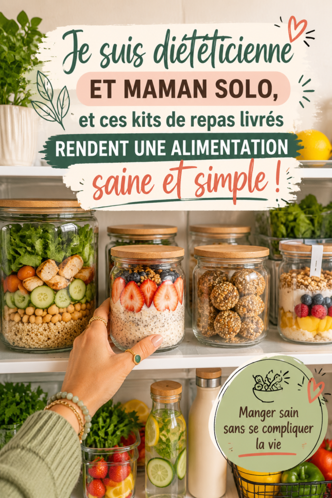 Un kit de repas avec des ingrédients frais et des recettes saines pour la cuisine familiale.