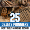 Un collage d'objets rétro et vintage, témoignant du passé et de l'utilisation moderne.