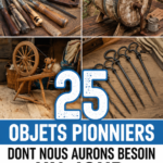 Un collage d'objets rétro et vintage, témoignant du passé et de l'utilisation moderne.