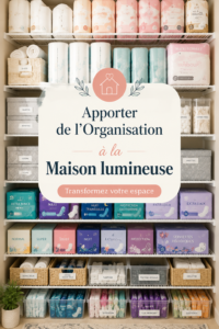 Une pièce de maison élégamment organisée avec des rangements pratiques pour un intérieur apaisant.