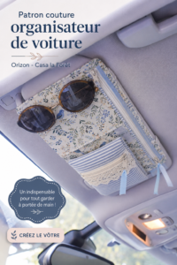 Organisateur de voiture Orizon en tissu coloré fait main