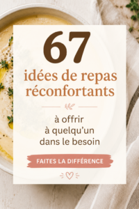Plat réconfortant composé de soupe et de pain frais