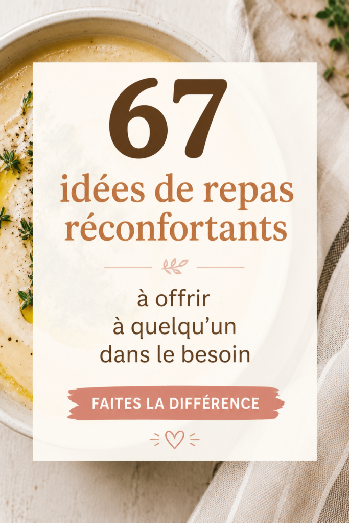 Plat réconfortant composé de soupe et de pain frais