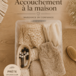Femme enceinte préparant la chambre pour un accouchement à domicile