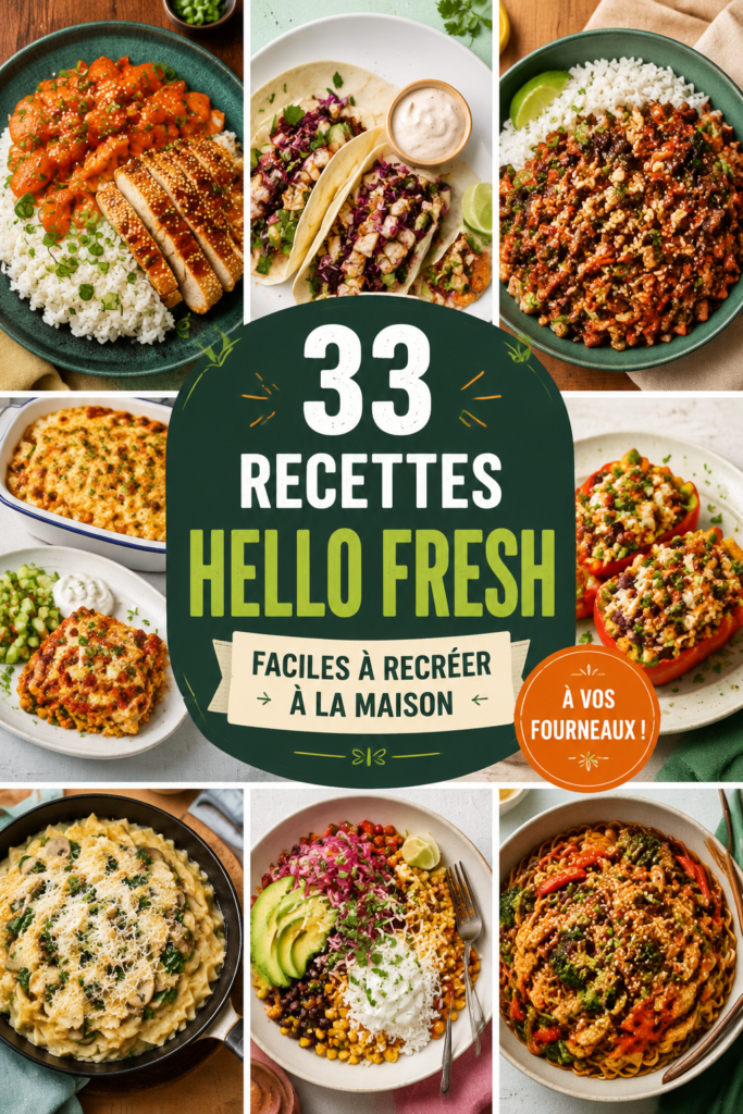 Un plat savoureux inspiré des recettes Hello Fresh, prêt à être dégusté.