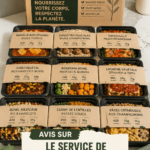Un assortiment de plats végétaux colorés prêts à être livrés