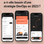 Illustration d'une équipe travaillant sur des solutions DevOps pour une fintech.