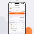 Capture d'écran d'une application de suivi de colis sur smartphone
