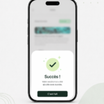 Visuel d'une application mobile avec une interface utilisateur minimaliste