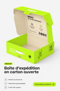 Boîtes d'expédition en carton organisées dans un espace de rangement accueillant.