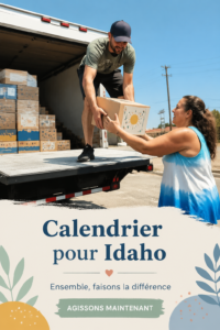 Calendrier pratique sur un bureau, prêt à être utilisé pour mieux s'organiser