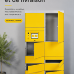 Casiers de livraison modernes, idéaux pour la réception de colis, dans un cadre pratique.