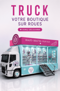 Un camion au design créatif et innovant, parfait pour des événements.