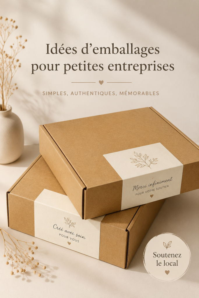 Emballage créatif pour petites entreprises avec des matériaux écologiques