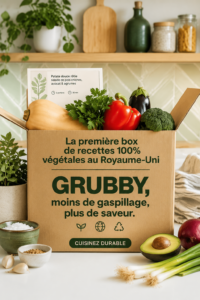 Kit de recettes 100% végétal avec ingrédients frais et variés