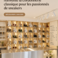 Magasin de nettoyage de sneakers à Tokyo avec un design moderne et accueillant.