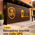 Illustration d'un locker UPS utilisé pour récupérer des colis