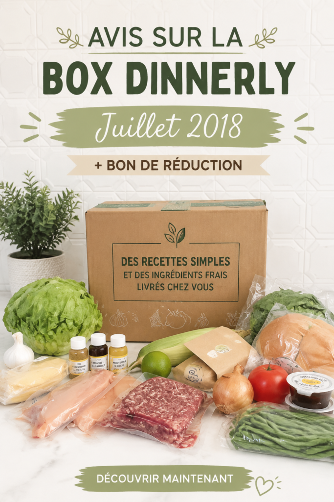 Box de repas Dinnerly avec ingrédients frais et recettes faciles