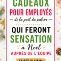 Cadeaux de Noël soigneusement emballés pour des employés heureux.