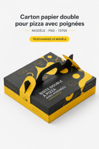 Boîte en carton pour expédition, idéale pour la livraison de produits.