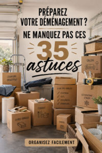 Femme souriante organisant ses cartons pour un déménagement efficace
