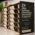 Exemples d'emballages alimentaires esthétiques pour prendre à emporter.