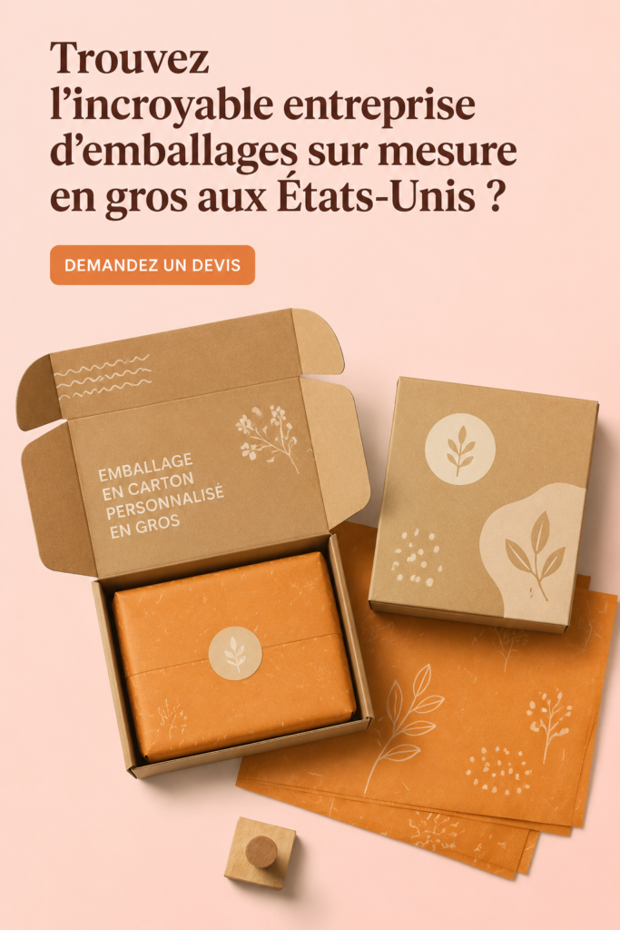 Emballage sur mesure pour une livraison sécurisée et esthétique
