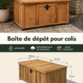 Boîte de livraison installée dans un jardin, pratique et sécurisée pour recevoir des colis