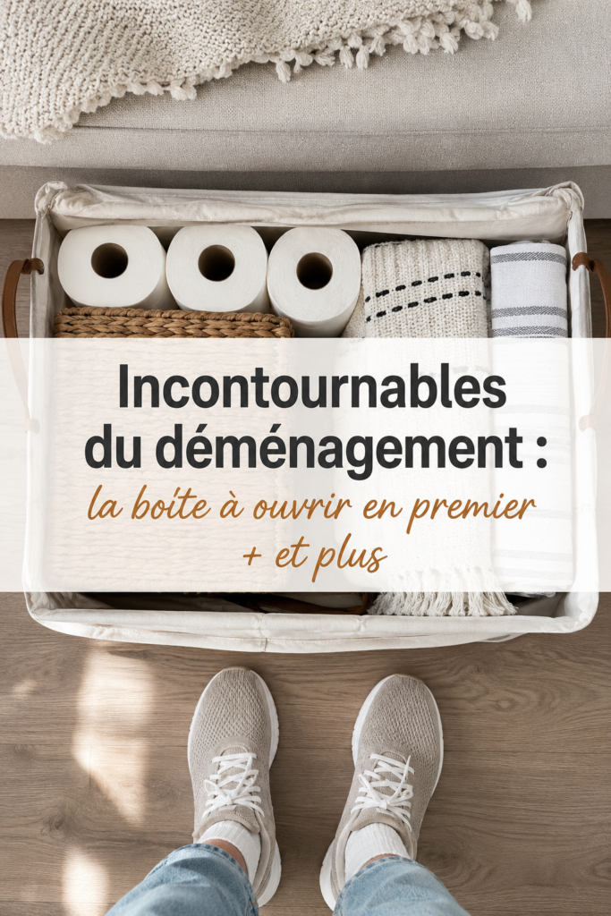 Une femme examine des cartons de déménagement dans sa nouvelle maison.