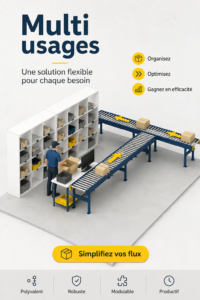 Femme utilisant un logiciel de logistique pour gérer ses envois