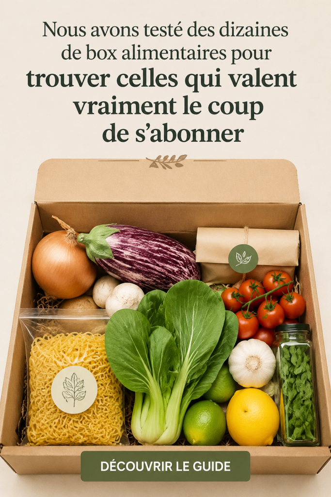 Une sélection de boîtes de repas livrées à domicile, prêtes à être dégustées.