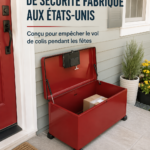 Boîte de sécurité pour colis, pratique et adaptée aux périodes de fêtes.