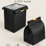Sac de courses XL pratique et écologique en RPET sur fond neutre