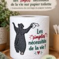 Image d'un design de broderie coloré sur papier toilette, mettant en valeur la créativité et l'artisanat.